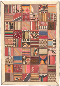 Kilim Patchwork Rug 140X200 Wool, Persia/Iran Carpetvista