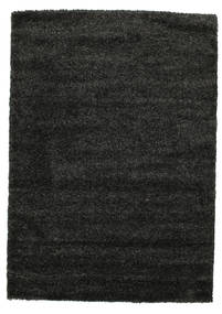 Shaggy Solana 100X180 Small Black/Grey Rug
