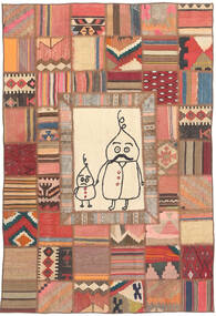  120X180 Kelim Patchwork Teppich Persien/Iran Carpetvista