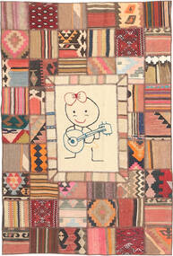  Kilim Patchwork Rug 120X180 Persian Wool Small Carpetvista