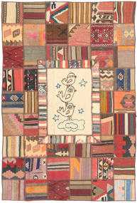  120X180 Kelim Patchwork Teppich Persien/Iran Carpetvista