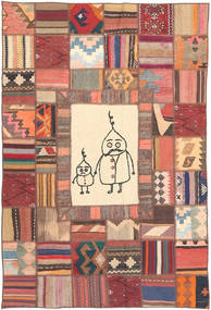Tapete Persa Kilim Patchwork 120X180 (Lã, Pérsia/Irão)