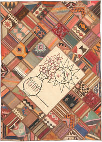 140X200 Kelim Patchwork Teppich Moderner (Wolle, Persien/Iran) Carpetvista