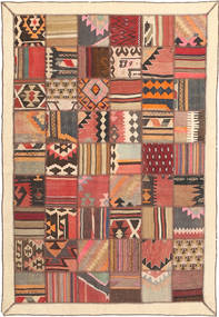 Kilim Patchwork Rug 140X200 Persian Wool Small Carpetvista