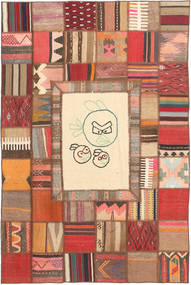 Tapete Persa Kilim Patchwork 120X180 (Lã, Pérsia/Irão)