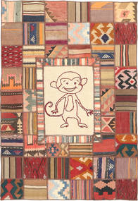 Kelim Patchwork Teppich 120X180 Wolle, Persien/Iran Carpetvista