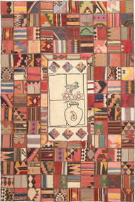 絨毯 ペルシャ キリム パッチワーク 200X300 (ウール, ペルシャ/イラン)