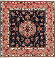  Persischer Täbriz 50 Raj Mit Seide Teppich 205X205 Quadratisch (Wolle, Persien/Iran)
