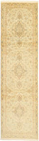 絨毯 タブリーズ 50 Raj シルク製 83X303 廊下 カーペット ベージュ/オレンジ (ウール, ペルシャ/イラン)