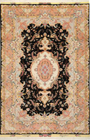 197X291 絨毯 タブリーズ 50 Raj シルク製 オリエンタル ベージュ/オレンジ (ウール, ペルシャ/イラン) Carpetvista