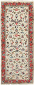 78X200 絨毯 タブリーズ 50 Raj シルク製 オリエンタル 廊下 カーペット (ウール, ペルシャ/イラン) Carpetvista