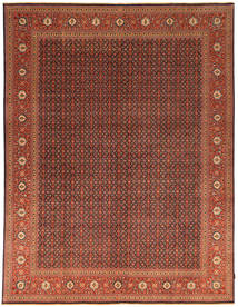  Tabriz 50 Raj Χαλι 296X384 Περσικό Μαλλινο Καφέ/Κόκκινα Μεγάλο Carpetvista