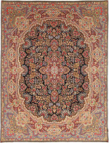  Kerman Sherkat Farsh Rug 297X382 Persian Wool Brown/Beige Large Carpetvista