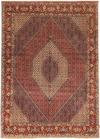 Tapete Oriental Bijar Takab/Bukan 253X350 Castanho/Vermelho Grande (Lã, Pérsia/Irão)