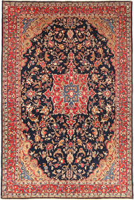  Hamadán Shahrbaf 257X395 Perzsa Gyapjúszőnyeg Piros/Bézs Nagy Carpetvista