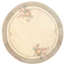 Tapis Chinois Finition Antique Ø 185 Rond (Laine, Chine)