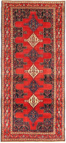 130X305 Tapete Senneh Oriental Passadeira Vermelho/Vermelho Escuro (Lã, Pérsia/Irão) Carpetvista