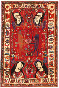  153X235 Ghashgai Pictorial Rug Red/Beige Persia/Iran Carpetvista