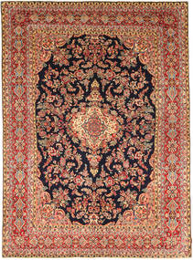 絨毯 ペルシャ ハマダン シャフバフ 271X376 茶色/レッド 大きな (ウール, ペルシャ/イラン)