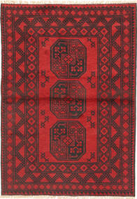  Afghan Fine 100X143 Wollteppich Klein Carpetvista