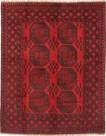  151X193 Médaillon Petit Afghan Fine Tapis Laine, Carpetvista