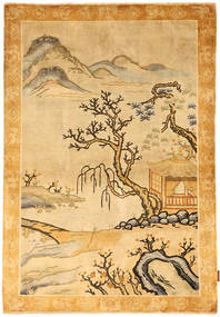  Oriental China Art Silk 120 Line Rug 122X181 China Carpetvista