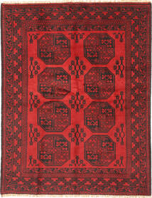  146X191 Médaillon Petit Afghan Fine Tapis Laine, Carpetvista