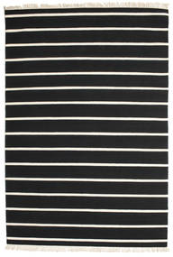  ウール 絨毯 200X300 Dorri Stripe ブラック/ホワイト