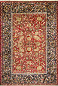  Kashmir Pure Silk Pictorial Rug 305X448 Carpetvista