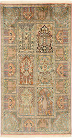 91X168 Kashmir Äkta Silke Matta Orientalisk (Silke, Indien) Carpetvista