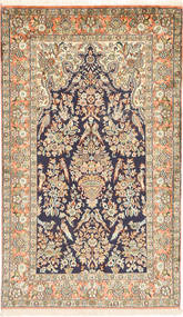 92X155 Kashmir Ren Silke Teppe Orientalsk (Silke, India) Carpetvista