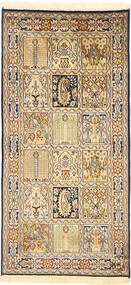 63X132 絨毯 オリエンタル カシミール ピュア シルク (絹, インド) Carpetvista
