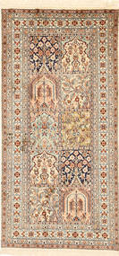 63X127 絨毯 オリエンタル カシミール ピュア シルク (絹, インド) Carpetvista