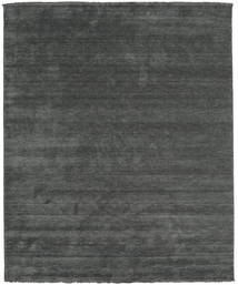 Wool Rug 250X300 Handloom Fringes Dark Grey Large 