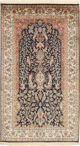  Oriental Kashmir Pure Silk Rug 95X166 Silk, India Carpetvista