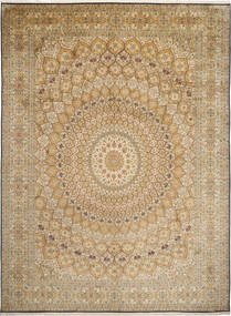 281X378 絨毯 オリエンタル カシミール ピュア シルク 大きな (絹, インド) Carpetvista