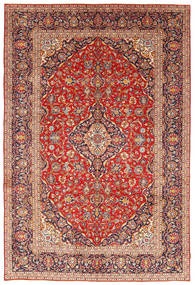  Orientalisk Keshan Matta 243X351 Röd/Beige Ull, Persien/Iran Carpetvista
