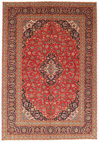  242X352 Floral Large Keshan Patina Rug Wool, Carpetvista