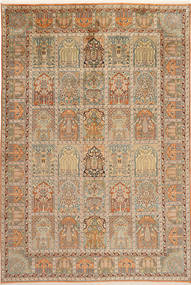  Oriental Kashmir Pure Silk Rug 192X282 Silk, India Carpetvista