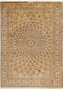 Orientalischer Kaschmir Reine Seide Teppich 182X252 Seide, Indien Carpetvista