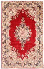 377X620 Tapis Kerman D'orient Rouge/Beige Grand (Laine, Perse/Iran) Carpetvista