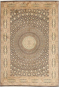 191X279 絨毯 カシミール ピュア シルク オリエンタル (絹, インド) Carpetvista