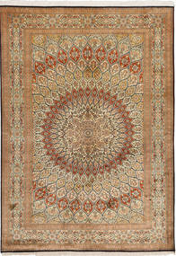 129X184 Kashmir Äkta Silke Matta Orientalisk (Silke, Indien) Carpetvista