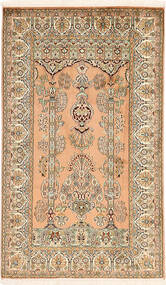  Oriental Kashmir Pure Silk Rug 76X126 Silk, India Carpetvista