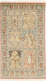 絨毯 カシミール ピュア シルク 76X132 (絹, インド)