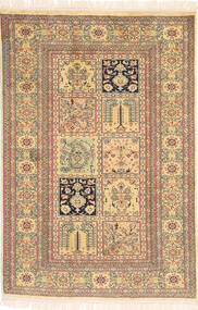 Kashmir Äkta Silke Matta 78X111 Silke, Indien Carpetvista