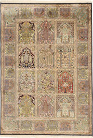 129X184 Kashmir Äkta Silke Matta Orientalisk (Silke, Indien) Carpetvista