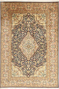 123X181 Kashmir Pure Silke Tæppe Orientalsk (Silke, Indien) Carpetvista