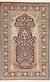 79X126 絨毯 オリエンタル カシミール ピュア シルク (絹, インド) Carpetvista