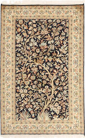 絨毯 カシミール ピュア シルク 79X121 (絹, インド)